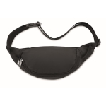 Riñonera personalizable de RPET 210D con correa ajustable Urban RPET color negro tercera vista