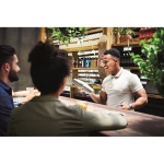 Set de cóctel personalizado de acero con coctelera 750ml Sommelier color plateado brillante segunda vista bodegón