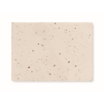 Blocs de notas personalizables de papel hierba con semillas A7 Semilla color blanco tercera vista