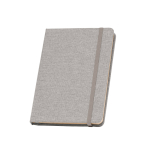 Libretas recicladas con papel sostenible A5 hojas a rayas RPET Texture color gris