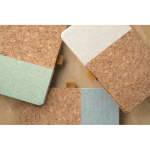 Libreta con tapa de corcho y logo A5 hojas a rayas Greener Colors