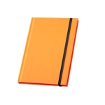 Libretas con tapas en color fluorescente A5 hojas a rayas Fluor color naranja