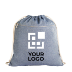 Bolso mochila de algodón reciclado 140 g/m2 Neutral Colors vista principal