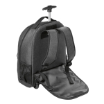Mochila trolley de poliéster para portátil e impermeable 15,6'' Expert color gris oscuro cuarta vista