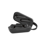 Auriculares personalizados con clip para transporte BlackBox color negro tercera vista