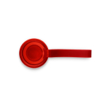 Botella de aluminio antifugas con asa de silicona 660ml color rojo