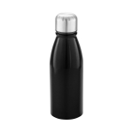 Botellas de agua personalizadas de acabado brillo 500ml City color negro