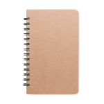 Libreta sostenible personalizada con semillas A5 hojas a rayas Grow color beige segunda vista
