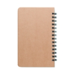Libreta sostenible personalizada con semillas A5 hojas a rayas Grow color beige tercera vista