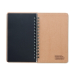 Libreta sostenible personalizada con semillas A5 hojas a rayas Grow color beige cuarta vista