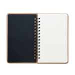 Libreta sostenible personalizada con semillas A5 hojas a rayas Grow color beige quinta vista