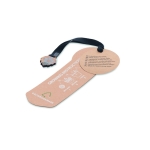 Marcapáginas sostenible personalizado con semillas de pino color beige segunda vista