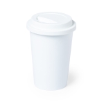 Tazas take away sin BPA compostables de 450ml Takeaway Safe color blanco primera vista