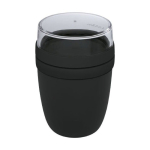 Fiambrera con compartimentos 700ml MEPAL Ellipse Breakfast color negro