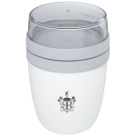 Fiambrera con compartimentos 700ml MEPAL Ellipse Breakfast color blanco vista impresión tampografía