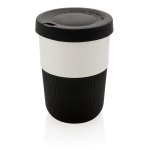 Taza take away sostenible de PLA grande y 380ml Funny color negro