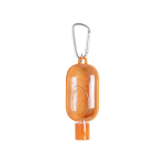 Bote de gel hidroalcohólico con mosquetón promocional 30ml Colors color naranja primera vista