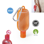 Bote de gel hidroalcohólico con mosquetón promocional 30ml Colors novena vista