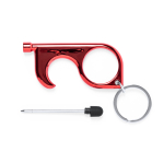 Llavero anticontacto de colores con bolígrafo y puntero Metallic