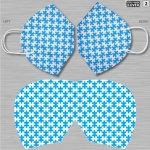 Funda para mascarilla FFP2 con llamativos diseños para merchandising color blanco