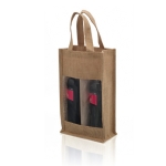 Bolsa de yute para 2 botellas de vino de 75 cl Doble Vino Yute
