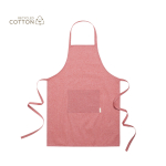 Delantal con logo de algodón reciclado con acabado jaspeado EcoNature quinta vista