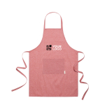 Delantal con logo de algodón reciclado con acabado jaspeado EcoNature vista principal