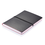 Libretas con tapa blanda de colores A5 hojas a rayas Flexi Colors color negro segunda vista