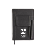 Cuadernos publicitarios con bolsillos A5 hojas a rayas Deluxe Plus vista de impresión