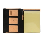 Portafolios con tapa de corcho, hojas, boli y tarjeteros Cork Style A4 color marfil cuarta vista