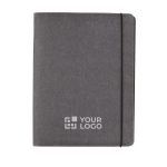 Portafolios publicitarios de cuero reciclado A4 Recycled Leather vista de impresión