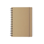 Libretas personalizadas recicladas A5 hojas a rayas EcoStyIe A5 color negro primera vista