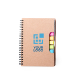 Blocs de notas personalizados con marcadores B6 hojas a rayas Post It vista principal