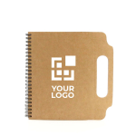 Bloc con hojas, notas adhesivas y bolígrafo de cartón reciclado Voyage vista principal