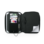Completo organizador con powerbank y bloc de notas Wireless color negro tercera vista