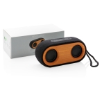 Altavoces de 10W con carcasa de materiales sostenibles WoodStock color madera vista con caja
