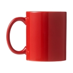 Tazas personalizadas en color de cerámica de 330ml Basic Colorful color rojo