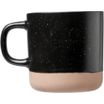 Taza personalizada de cerámica de fondo sin esmaltar 360ml Design color negro