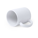 Tazas blancas mate con impresión a todo color de 350ml Sublim Matt color blanco tercera vista