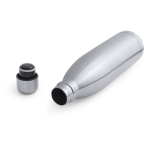 Botella térmica de acero inoxidable reciclado plateada brillante 850ml