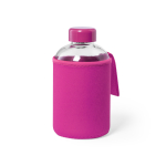 Bidón de cristal con funda de softshell a color 600ml primera vista