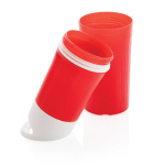 Botella ecológica personalizada hecha de caña de azúcar 500ml color rojo quinta vista