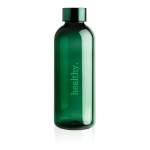 Bidones de plástico elegantes BPA free para propaganda 620ml Resistant color verde oscuro vista con logo