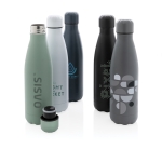 Botellas termo personalizadas de acero 500ml Lifestyle Premium color verde menta vista varios con logo