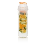 Botellas con compartimento para fruta o hielo 500ml Natural Drink color naranja