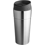 Tazas térmicas de acero con tapa de presión 500ml Avenue Smart color plateado