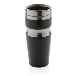 Vasos térmicos de acero y plástico con diseño ergonómico 350ml Contour color negro