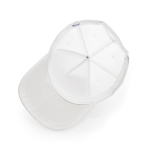 Gorra de poliéster con frontal blanco para sublimar Impact Sublim color blanco cuarta vista