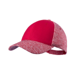 Gorras de alta calidad para merchandising con 6 paneles Everyday color rojo segunda vista