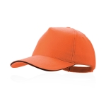 Gorra de algodón peinado con detalle negro en la visera DarkLine color naranja primera vista